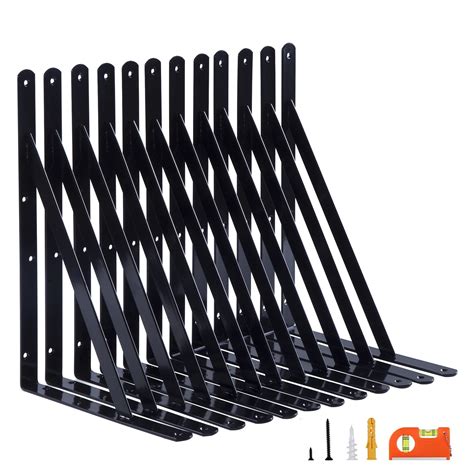 12 x 14 metal shelf brackets|brackets for 12in glass shelves.